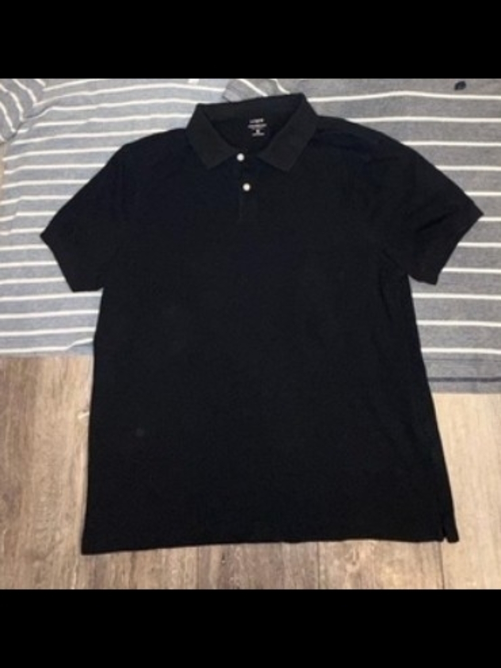 J. Crew Black Short Sleeve Polo - XL - EUC
